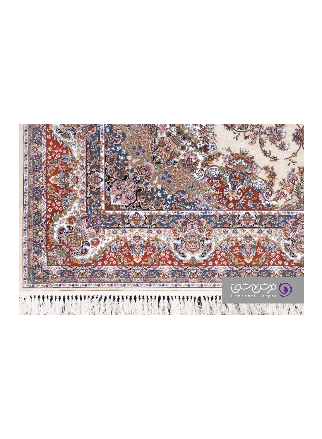 جزییات نقش فرش بهشتی طرح تبریز کد 1354