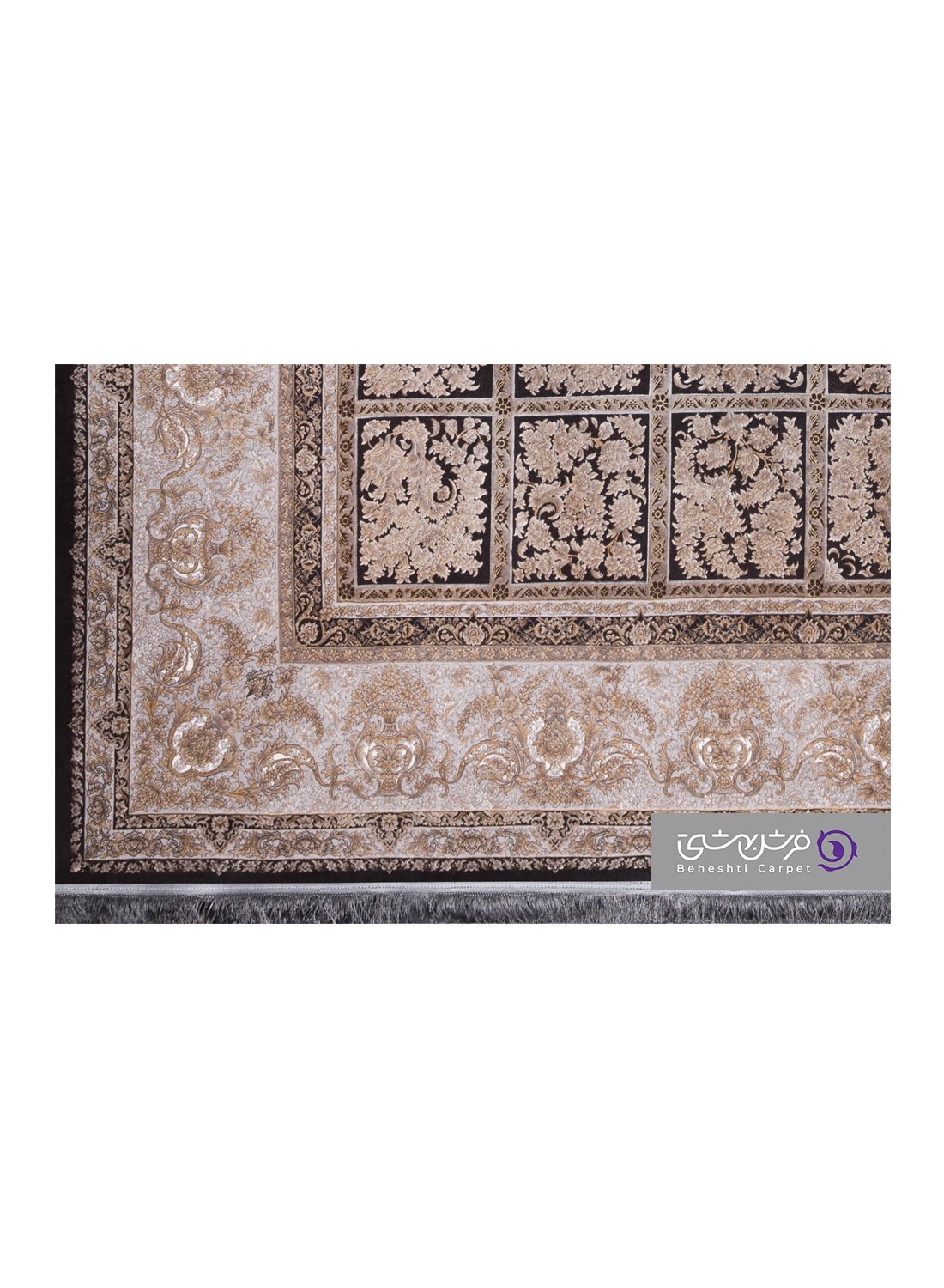 جزییات نقش فرش طرح نارسیس کد 8328
