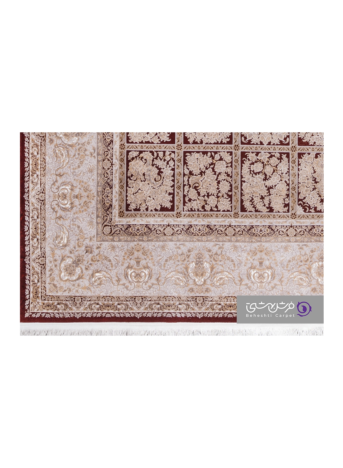 جزییات نقش فرش طرح نارسیس کد 8329