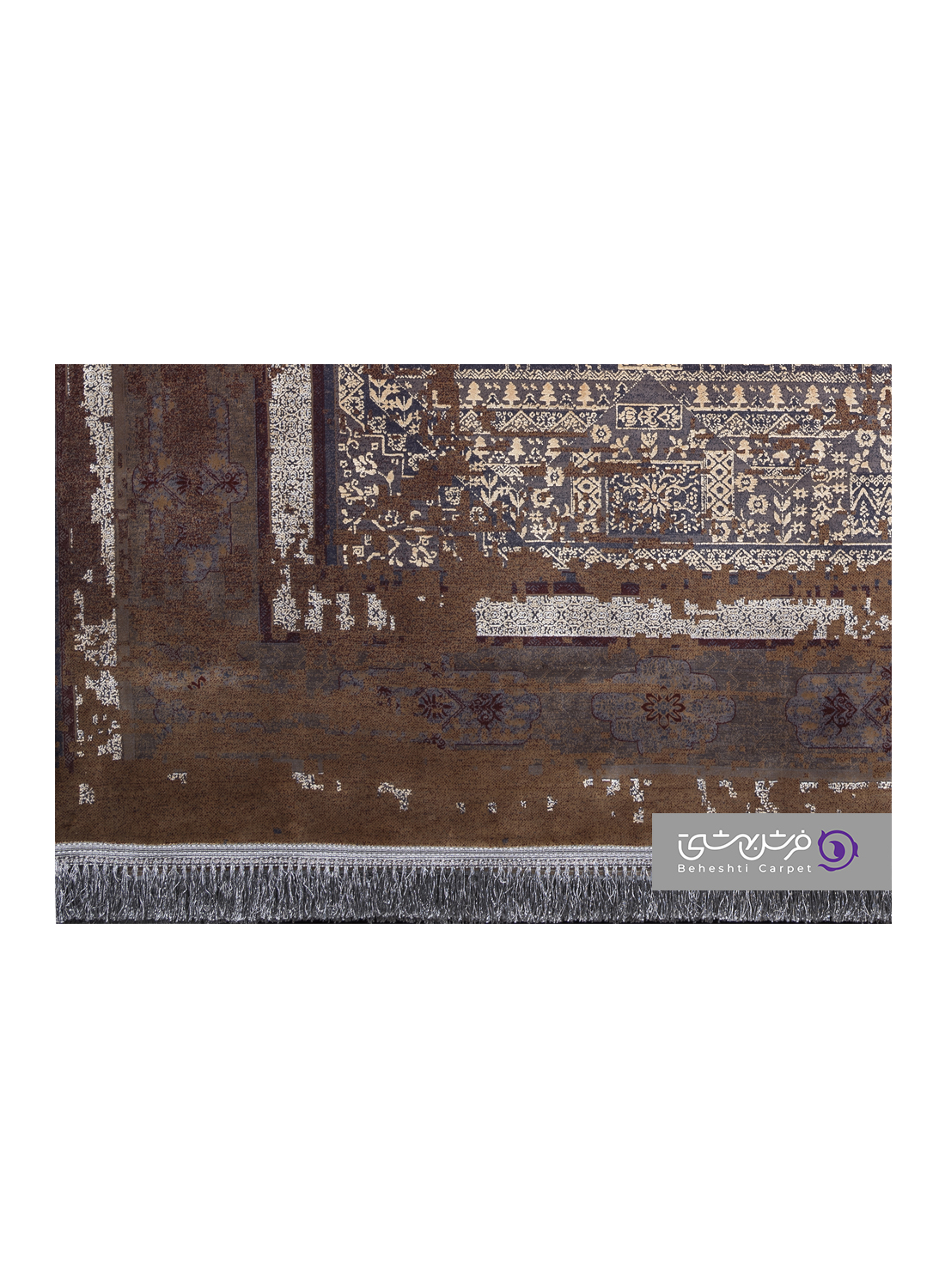 جزییات نقش فرش طرح نارسیس کد 8342