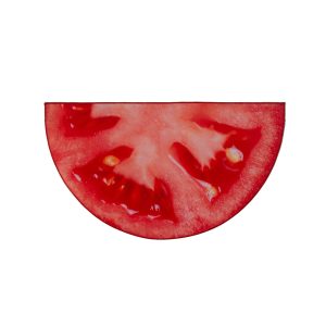 پادری میوه ای نیم دایره طرح گوجه فرنگی