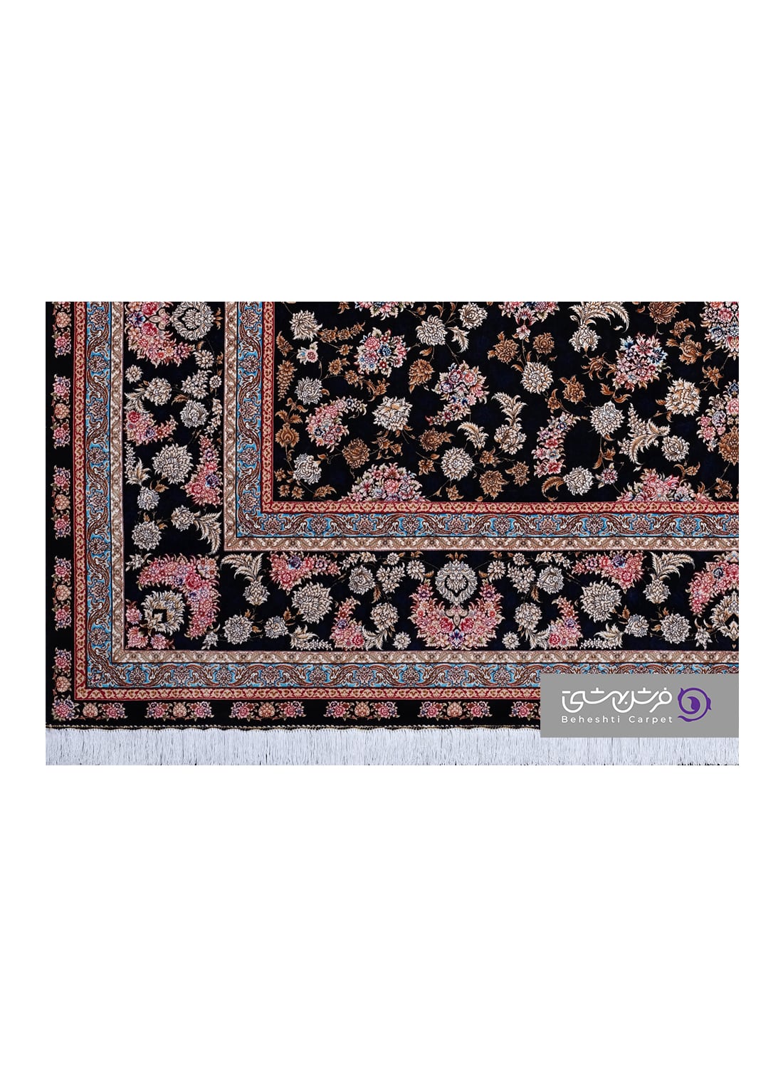جزییات نقش فرش بهشتی طرح نگارین کد 2150