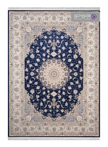فرش طرح آیناز کد P37 سرمه ای