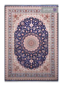 فرش طرح آیتان کد R26 سرمه ای آبی