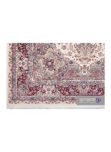 جزییات نقش فرش بهشتی طرح آیتان کد T30 موزی ارغوانی