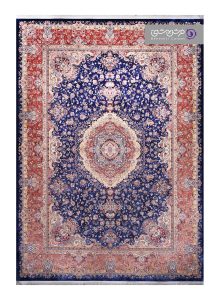فرش طرح آیتان کد T32 سرمه ای
