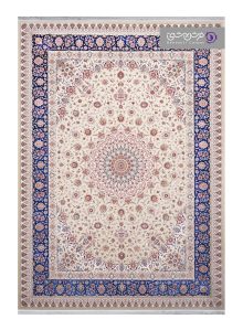 فرش طرح آیتان کد R26 موزی سرمه ای