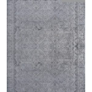 فرش طرح ویهان کد 2057 نقره آبی
