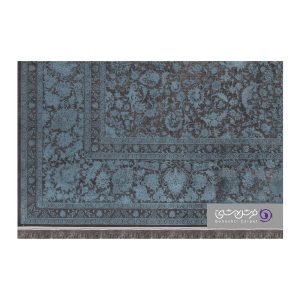 جزییات نقش فرش طرح ویهان کد 2072 آبی فیروزه