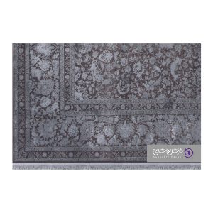 جزییات نقش فرش طرح ویهان کد 2074 سبز آبی