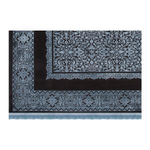 جزییات نقش فرش طرح ویهان کد 2078 سبز آبی