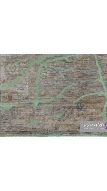 جزییات نقش فرش طرح یونیک کد 8435 سبز