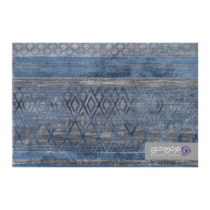 جزییات نقش فرش طرح یونیک کد 8443 آبی