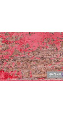 جزییات نقش فرش طرح یونیک کد 8456 صورتی