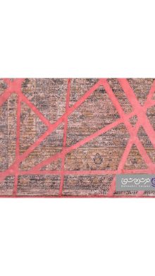جزییات نقش فرش طرح یونیک کد 8466 صورتی