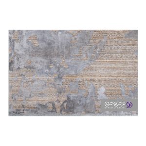 جزییات نقش فرش طرح یونیک کد 8473 آبی فیروزه