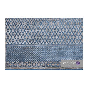 جزییات نقش فرش طرح یونیک کد 8493 آّبی