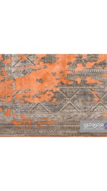 جزییات نقش فرش طرح یونیک کد 8502 نارنجی