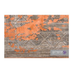 جزییات نقش فرش طرح یونیک کد 8502 نارنجی