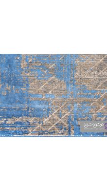 جزییات نقش فرش طرح یونیک کد 8508 آبی