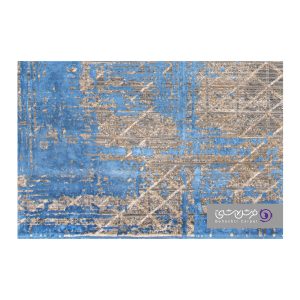 جزییات نقش فرش طرح یونیک کد 8508 آبی
