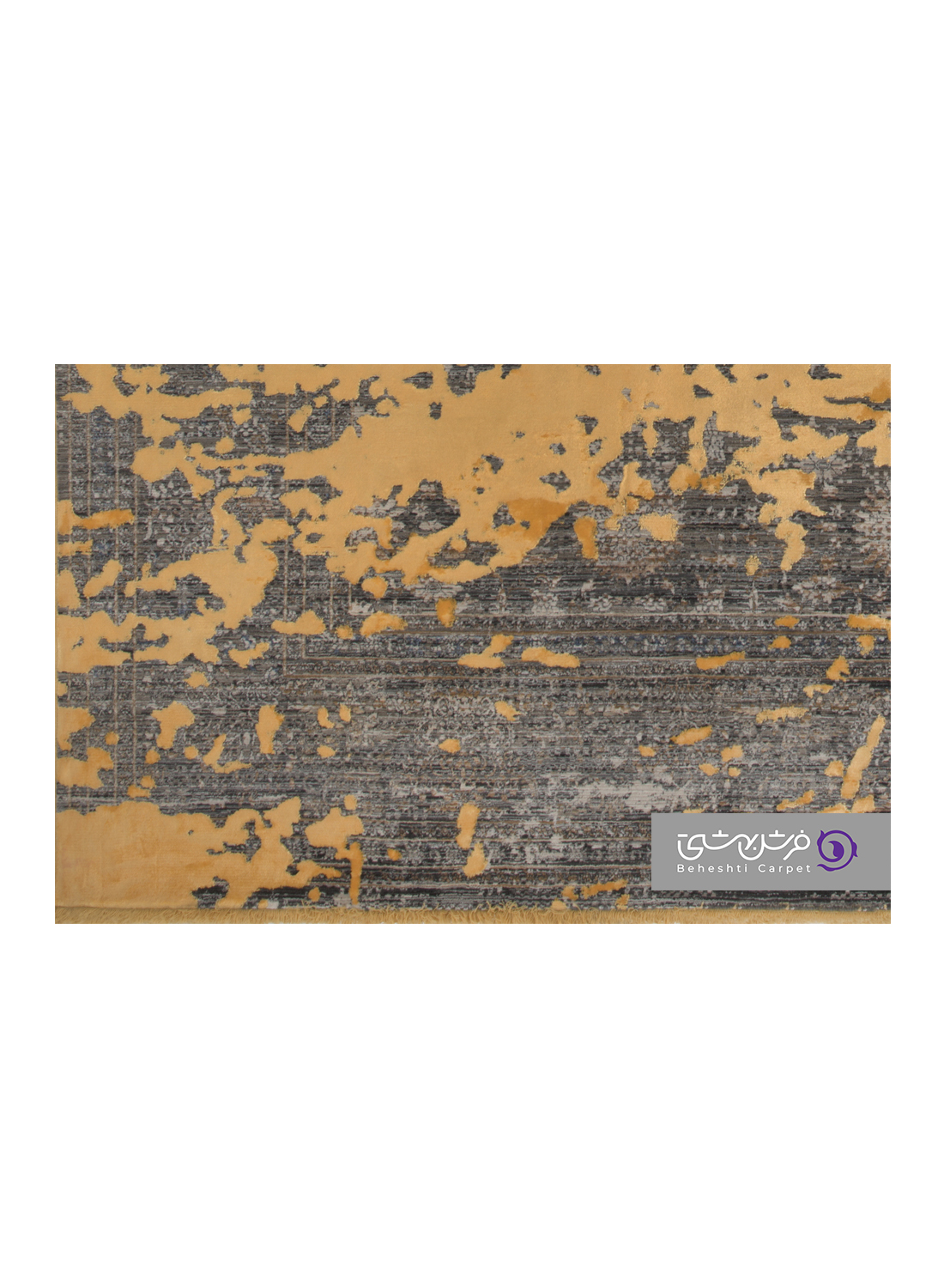 جزییات نقش فرش طرح یونیک کد 8510 طلایی