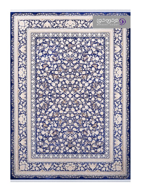 فرش طرح آیتان کد R20 سرمه ای