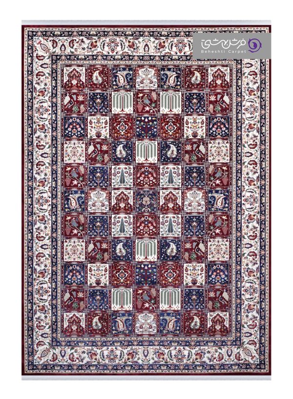 فرش طرح آیتان کد T36 ارغوانی