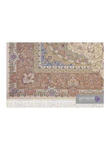 جزییات نقش فرش طرح شاهان کد 1521 کرمی