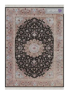 فرش طرح شاهان کد 1523 مشکی