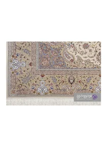 جزییات نقش فرش طرح شاهان کد 1523 کرم