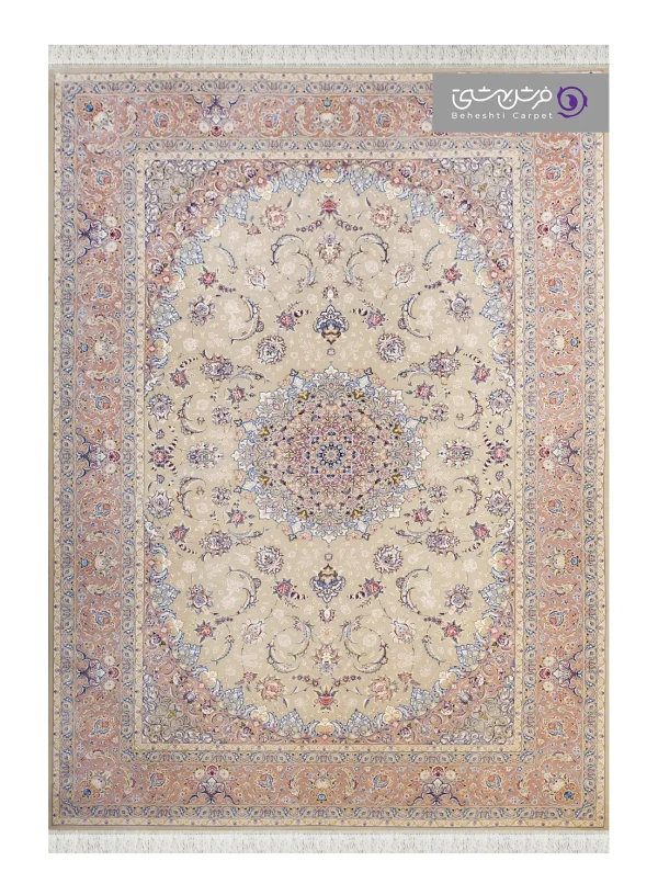فرش طرح شاهان کد 1524 بژ