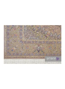جزییات نقش فرش طرح شاهان کد 1524 خاکی