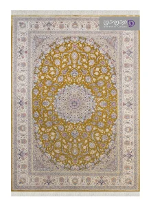 فرش طرح شاهان کد 1524 خردلی