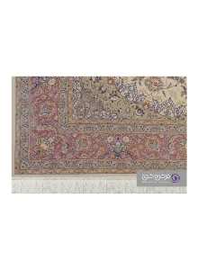 جزییات نقش فرش طرح شاهان کد 1524 کرم