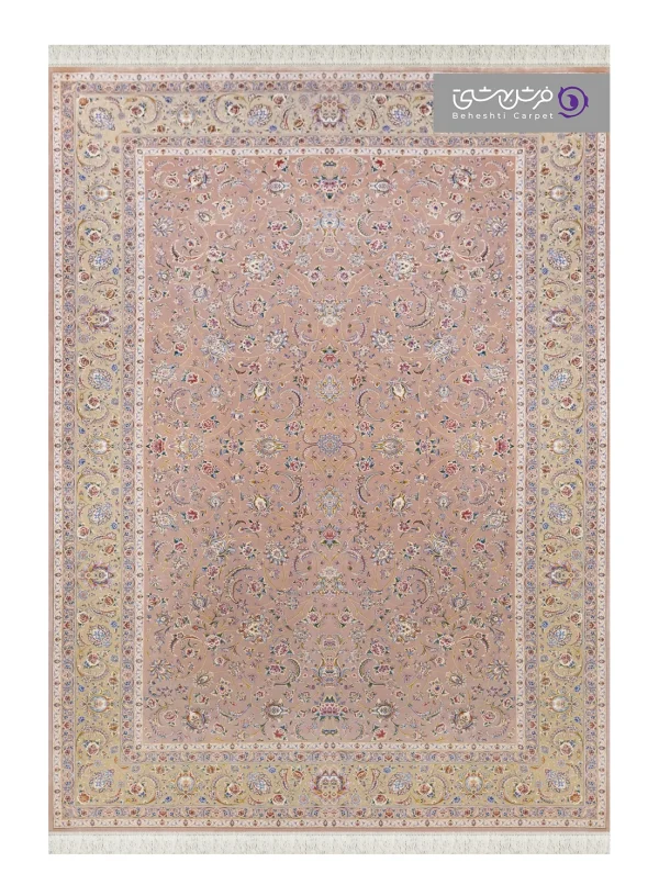 فرش طرح شاهان کد 1525 خاکی