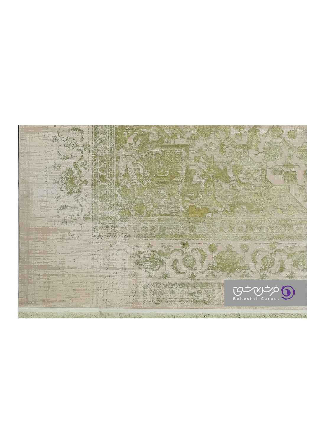 جزییات نقش فرش طرح ژینا کد 811 سبز
