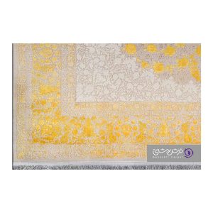 جزییات نقش فرش طرح ژینا کد 847 زرد
