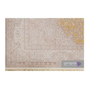 جزییات نقش فرش طرح ژینا کد 854 طلایی