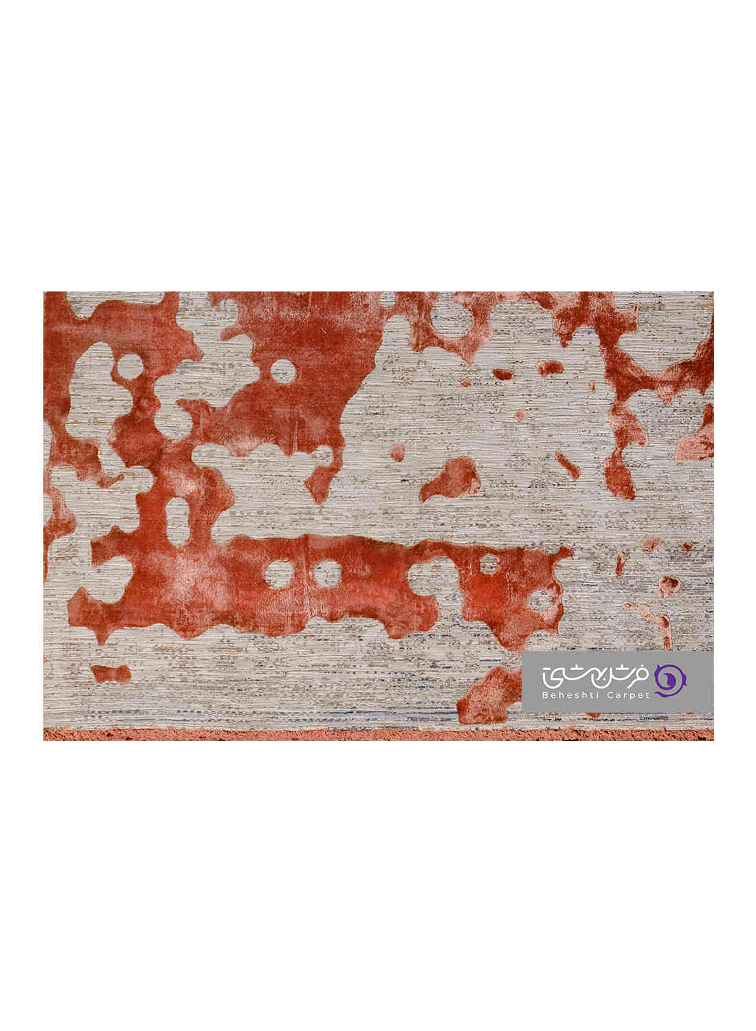 جزییات نقش فرش طرح یونیک کد 8521 مسی