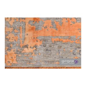 جزییات نقش فرش طرح یونیک کد 8533 نارنجی