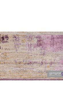 جزییات نقش فرش طرح یونیک کد 8535 بنفش یاسی