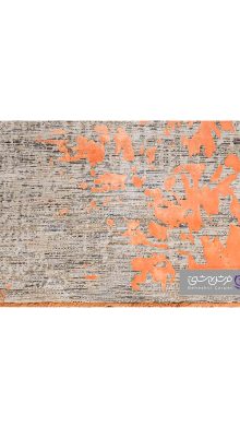 جزییات نقش فرش طرح یونیک کد 8536 نارنجی